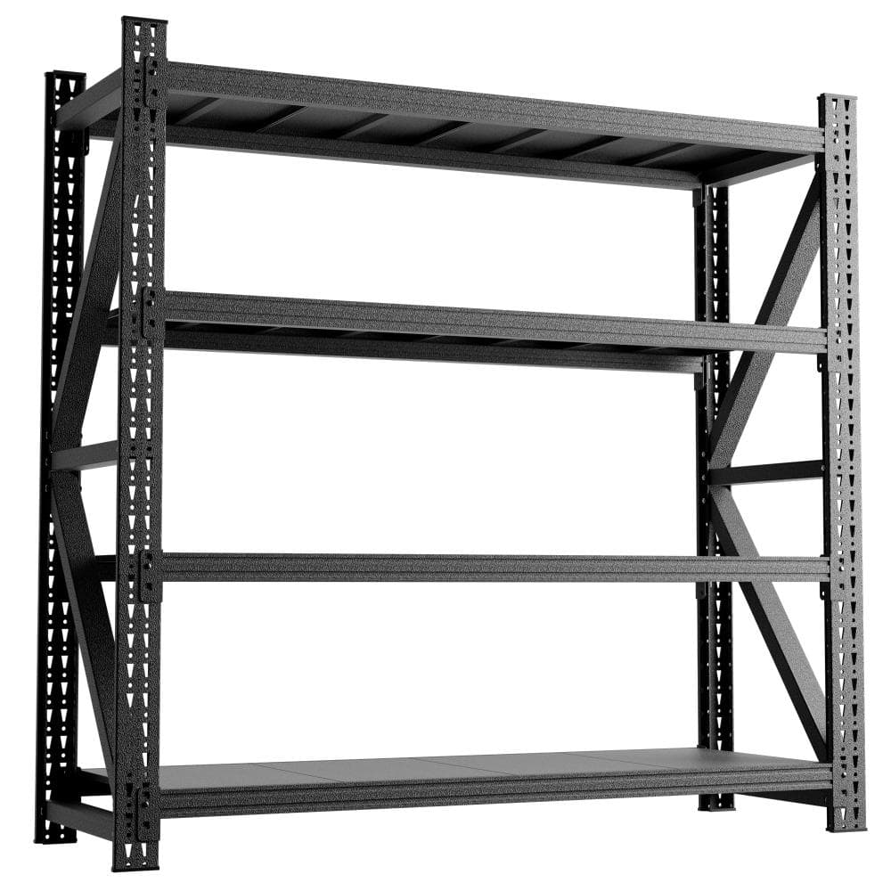 "69""H x 71""W x 23.7""D 4-Tier Adjustable Metal Shelving, 5000 LBS Heavy Duty Garage Storage Rack with Locking Pins & Wall" price history on PriceWatchPro