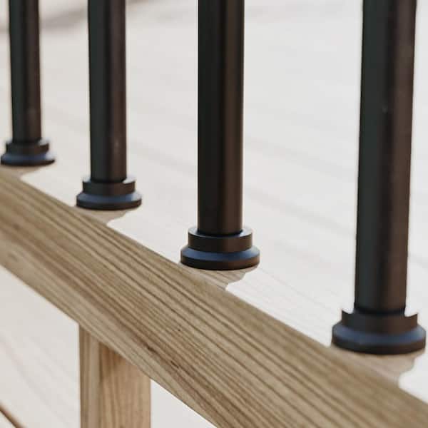 Black Plastic Round Designer Horizontal Connector (20-Pack)