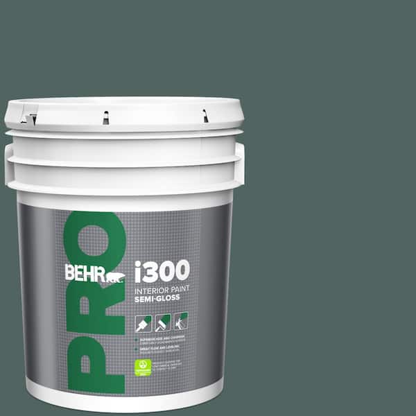 BEHR PRO 5 gal. #S430-7 Blue Fir Semi-Gloss Interior Paint