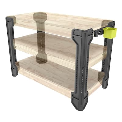 FRAMEWORK Customizable Workbench Kit – Garage Wood Work Table