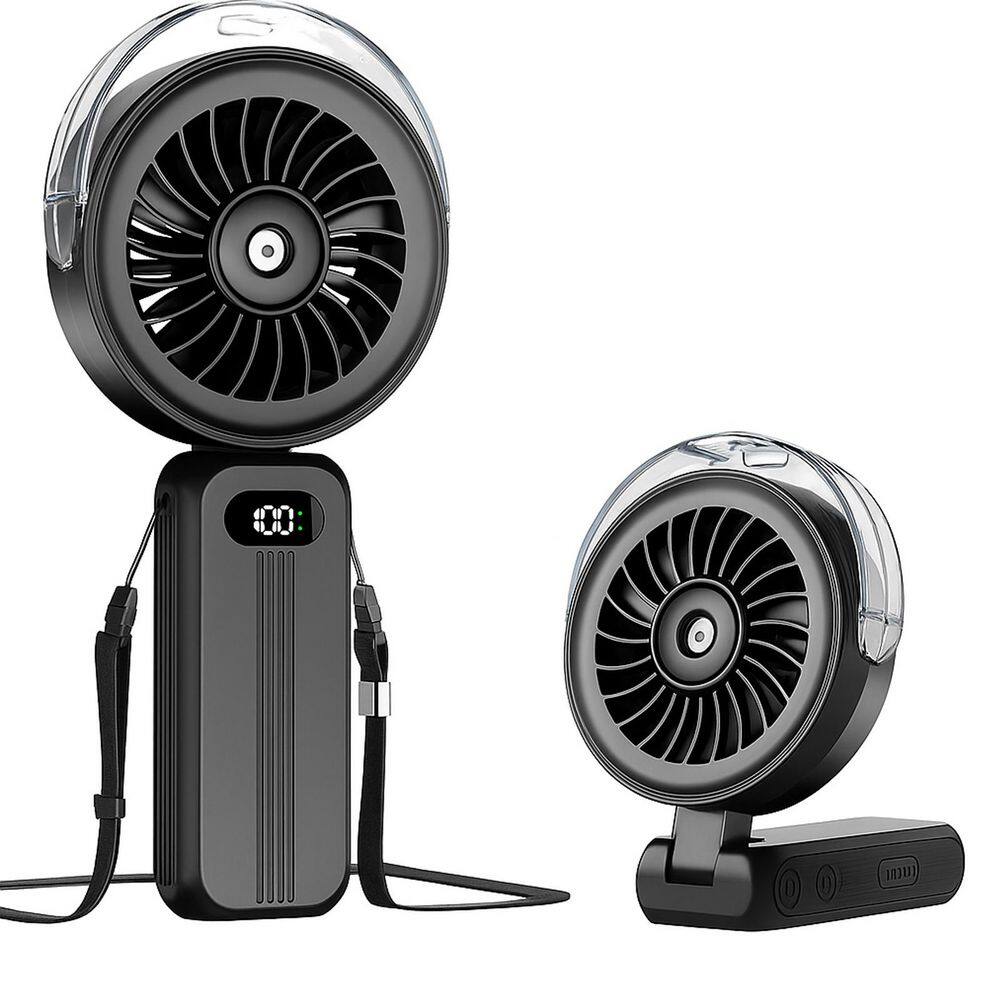 Handheld Misting Fan Portable Powerful High Speed Small Personal Cooling Mister Fan Water Spray Mist Black price history on PriceWatchPro