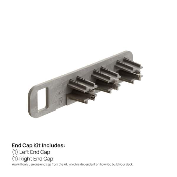 Water-Shedding End Cap Left and Right Kit Driftwood