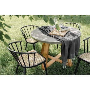 Athens Round Cement Outdoor Dining Table