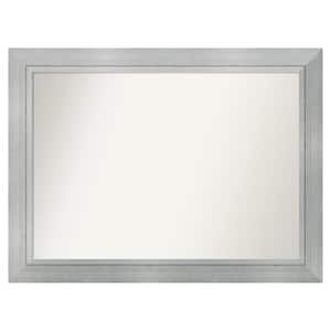 Romano Silver 51.25 in. x 38.25 in. Custom Non-Beveled Wood Framed Batthroom Vanity Wall Mirror