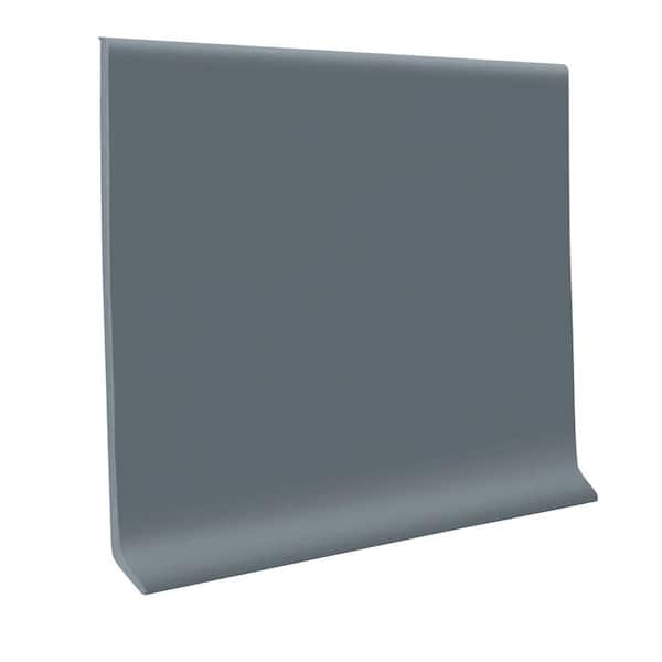 Unbranded Steel Blue 4 in. x 48 in. x 1/8 in. Vinyl Wall Cove Base (30-Pieces)