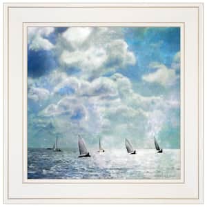 Sailing Waters by Unknown 1 Piece Framed Graphic Print Travel Art Print 15 in. x 15 in. .