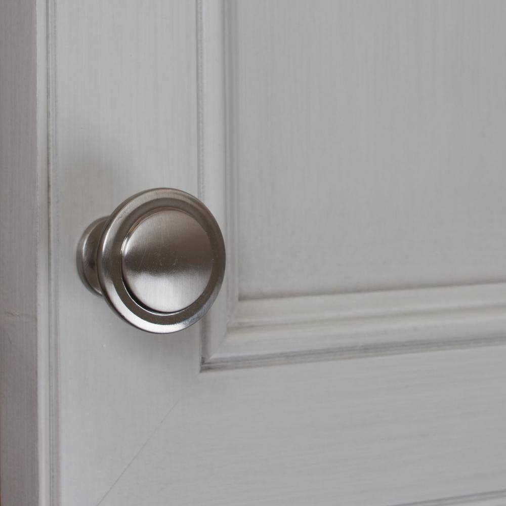 1-1/4" Satin Nickel Round Mushroom Cabinet Knob