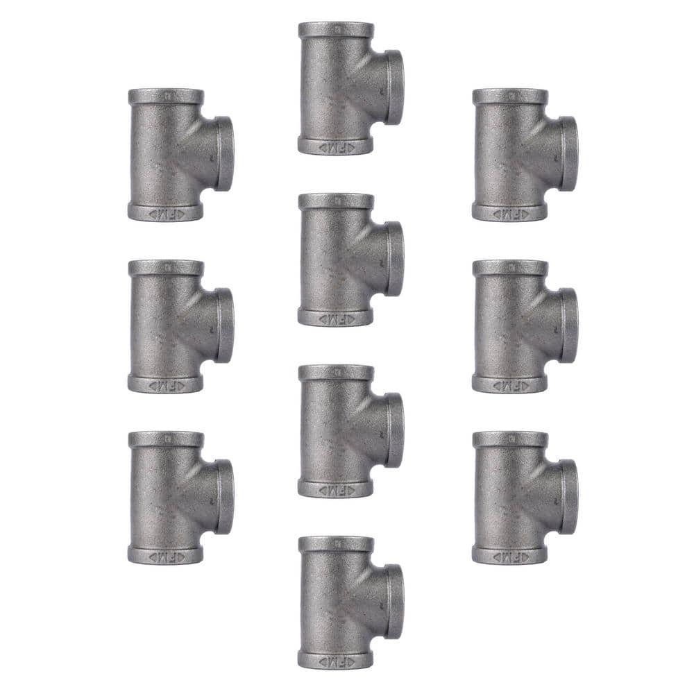 3/8 in. Black Malleable Iron FPT x FPT x FPT Tee Fitting (10-Pack) price history on PriceWatchPro