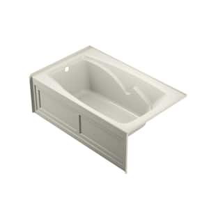 CETRA 60 in. x 36 in. Soaking Bathtub with Left Drain in Oyster