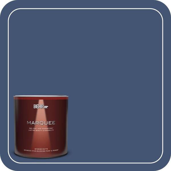 BEHR MARQUEE 1 qt. Home Decorators Collection #HDC-CL-26 Champlain Blue Matte Interior Paint & Primer