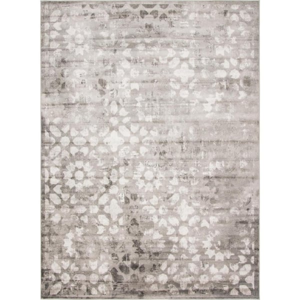 Unique Loom Sofia Larvotto Dark Gray 8' 0 x 11' 0 Area Rug