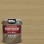 1 gal. #ST-145 Desert Sand Semi-Transparent Waterproofing Exterior Wood Stain and Sealer