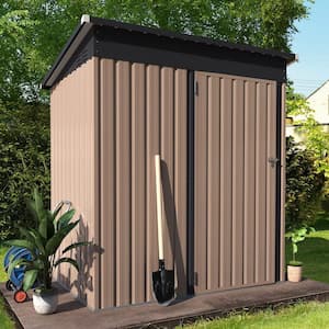 5 ft. W x 3 ft. D Metal Shed with Single Lockable Door (15 sq. ft.)