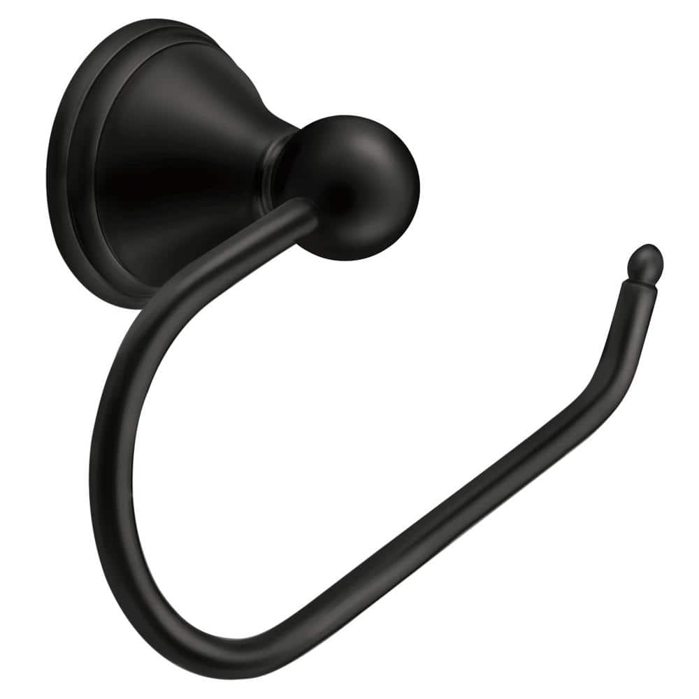 Preston Matte Black Wall Mount Paper Holder
