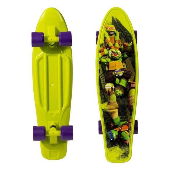Teenage Mutant Ninja Turtles Lime 21 in. Plastic Cruiser Skateboard
