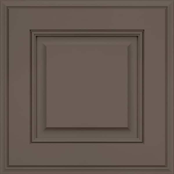 KraftMaid Jackson 14 5/8 x 14 5/8 in. Cabinet Door Sample in Greyloft