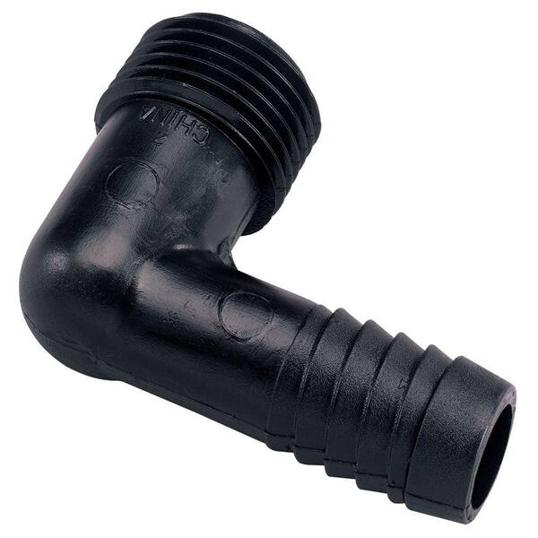 Fragola Performance Systems #8 X 9/16-18 90 Degree Swivel Fitting - Black (Pack Of 6)