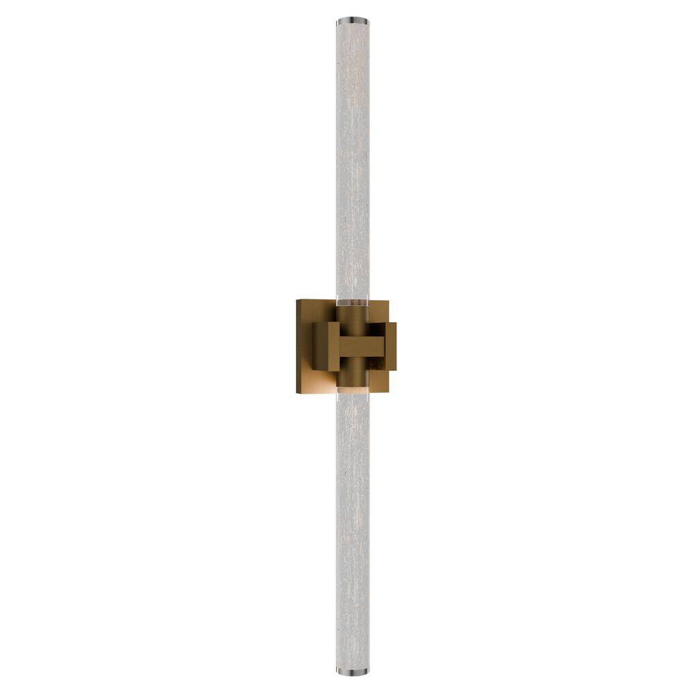 Ripple 32 in. 1-Light Aged Brass Integrated LED Vanity Light/ Wall Sconce Selectable 4CCT 2700K-3000K-3500K-4000K price history on PriceWatchPro