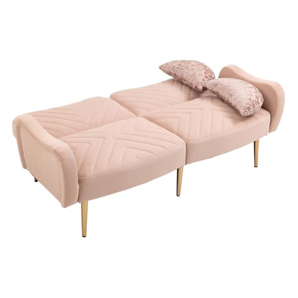 Buy Lounging Hound Pink Sofa Protector Cushion in Blush Pink Lustre Velvet  from Next USA