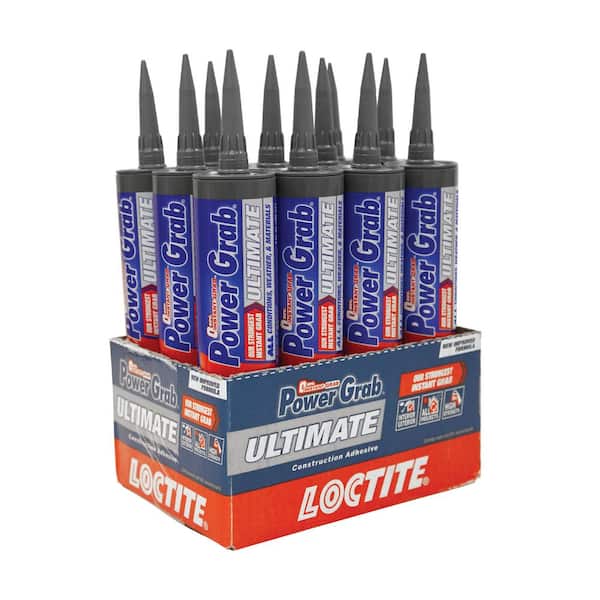 Power Grab Ultimate Instant Grab 9 oz. White SMP Construction Adhesive Cartridge (12-Pack)