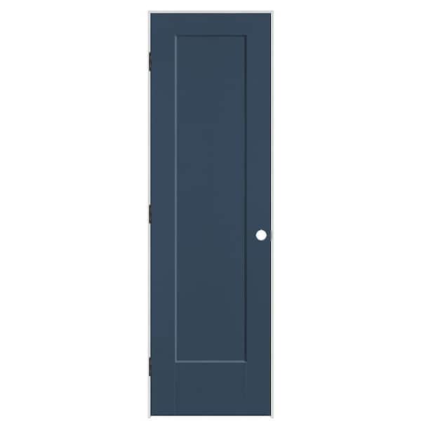 Masonite 24 in. x 80 in. 1-Panel Lincoln Park Right-Hand Solid Core Night Tide Molded Composite Single Prehung Interior Door