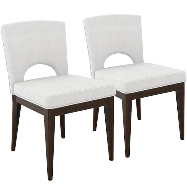 Twin Star Home Carmel Birch Upholstered Dining Chairs (Set of 2)