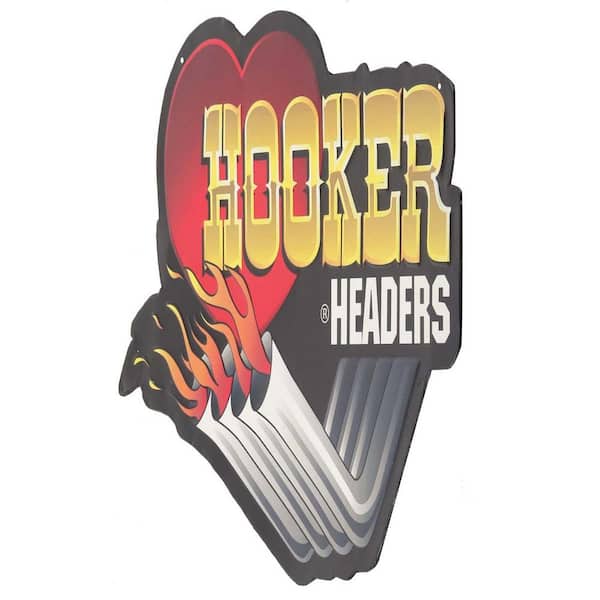 Open Road Brands Hooker Headers Embossed Tin Sign
