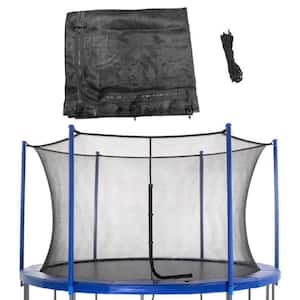 Machrus Trampoline Enclosure Net for 12 ft. Round Frames with Adjustable Straps Using 6 Poles or 3 Arches Net Only