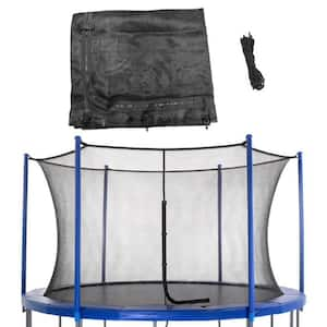 Upper Bounce Machrus Trampoline Enclosure Net for 8 ft. Round Frames with Adjustable Straps Using 6 Poles or 3 Arches Net Only UBNET 8 6 IS The Home Depot