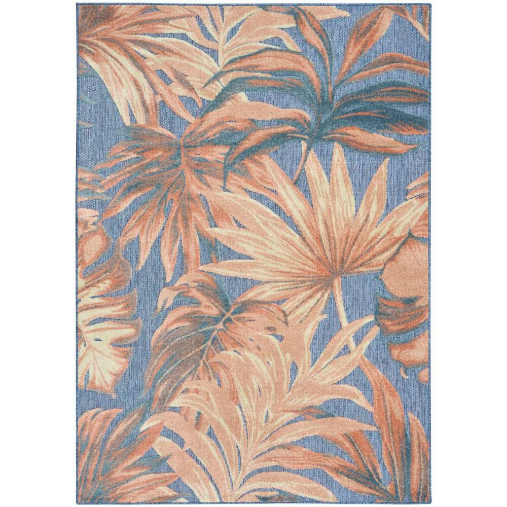 Aloha Blue Rose 5 ft. x 8 ft. Palmette Contemporary Area Rug price history on PriceWatchPro