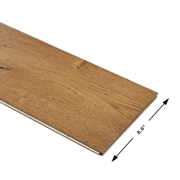 Malibu Wide Plank Surfside French Oak 9/16 in.T x 8.7 in.W Tongue and Groove Wirebrushed Engineered Hardwood Flooring (27.1 sq. ft./case)