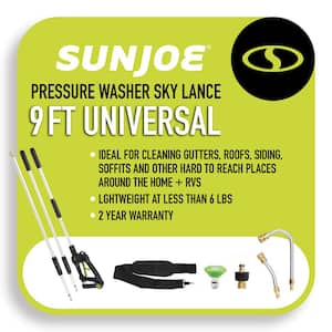 4000 PSI 9 ft. Universal Pressure Washer Extension Wand Sky Lance