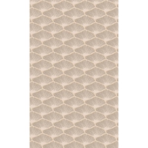 Beige Art Deco Print Non-Woven Paste the Wall Textured Wallpaper 57 sq. ft.