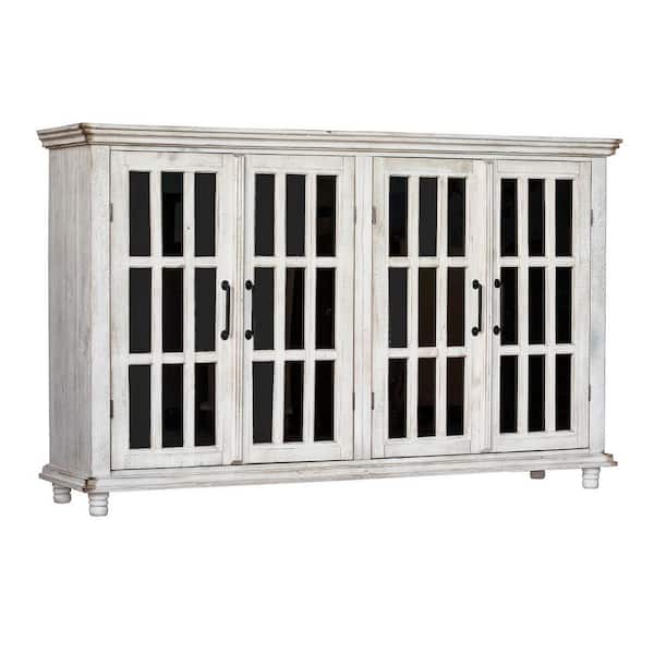 Picket House Furnishings Picket House Furnishings Lane Server in White with Black Interior