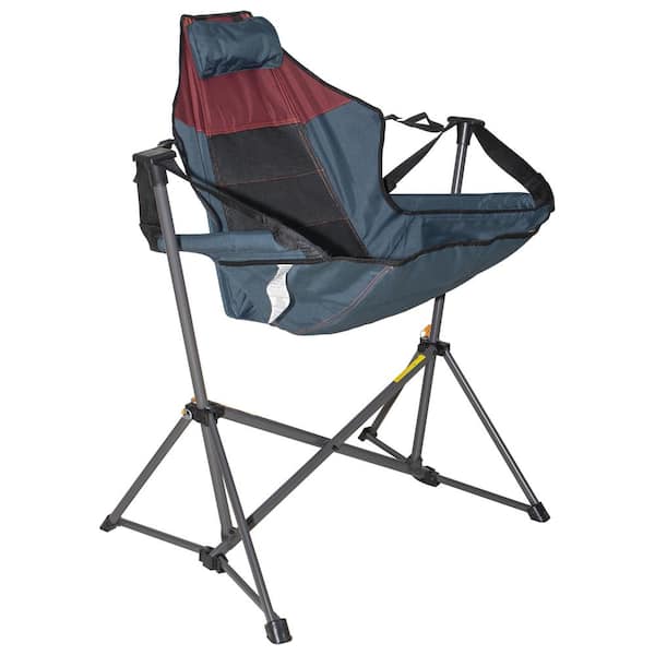 CAMP & GO Navy Polyester Swinging Hammock Chair
