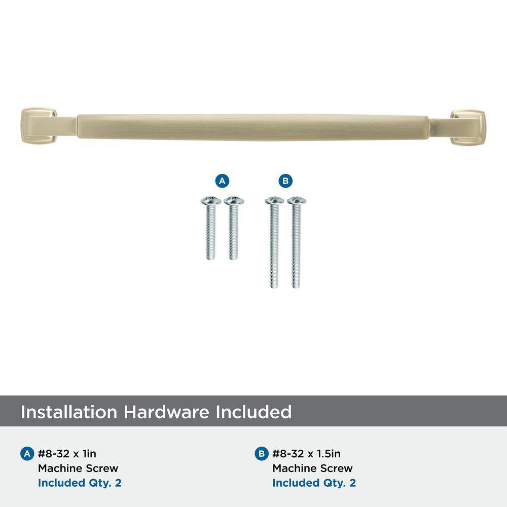 Golden Champagne 9.563" Cabinet Drawer Pull with Mounting Hardware