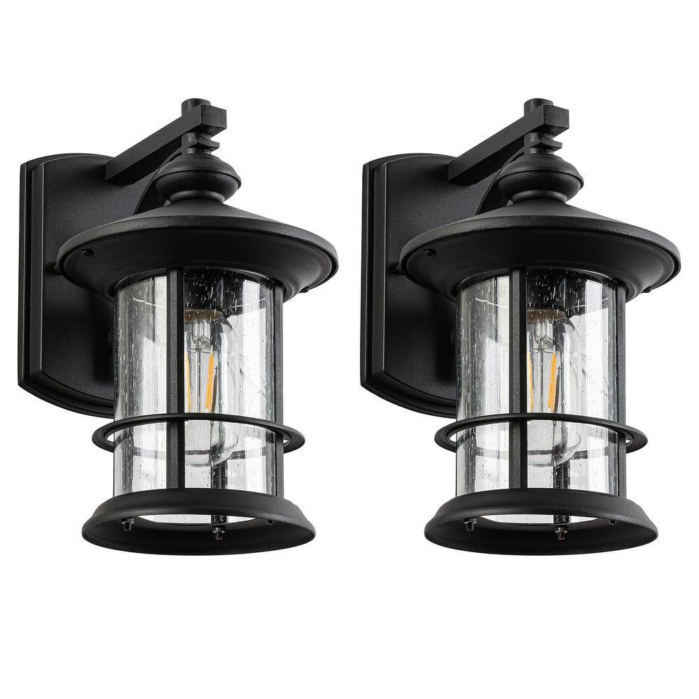2-Pakes 1-Waterproof Outdoor Wall Light, Clear Glass Sheet Outdoor Wall Lig