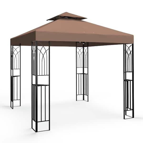 パーフェクトペテンシー ペテンシー　2枚 EAGLE PEAK 8 ft. x 8 ft. Gazebo with Netting, Patio Metal
