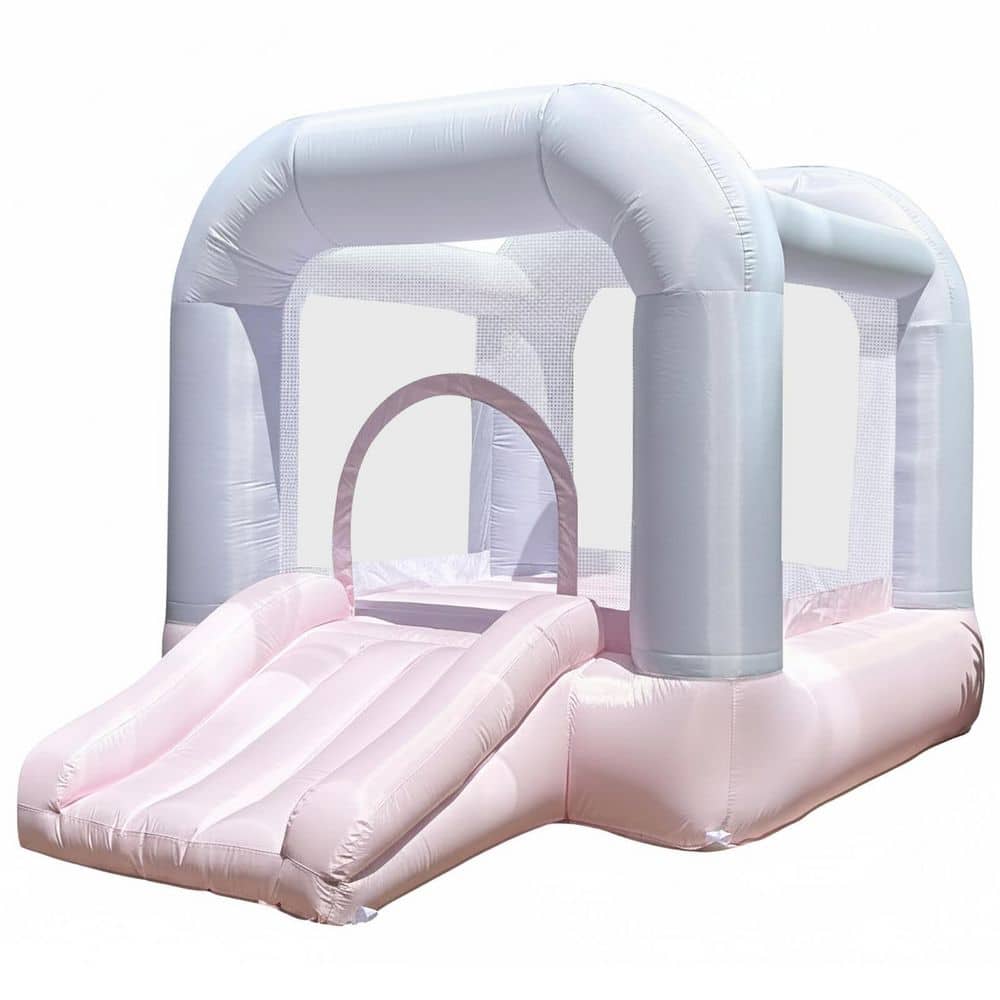 Pink Bounce House with Blower 8.33'x5.4'x6.17' Oxford Cloth Indoor Outdoor Play Inflatable for Kids Parties price history on PriceWatchPro