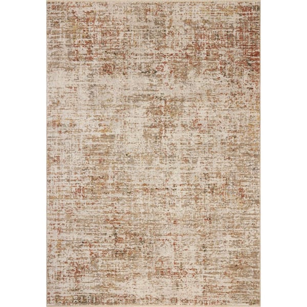 Nellie Natural / Sunset 9 ft. 6 in. x 13 ft. Contemporary Area Rug