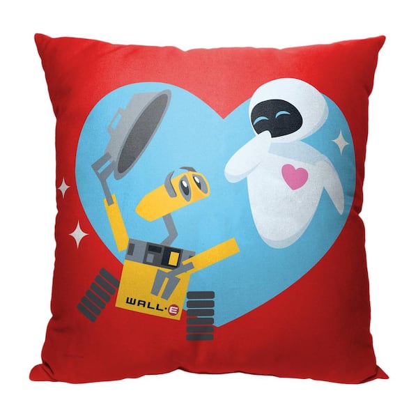THE NORTHWEST GROUP Pixar Wall E Walle And Eve Multi-Colored Throw Pillow