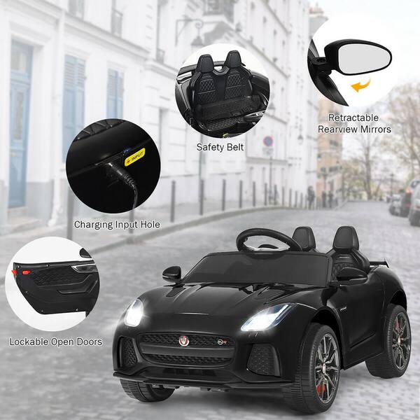 Costway 12-Volt Jaguar F-Type SVR Licensed Kids Ride On Car