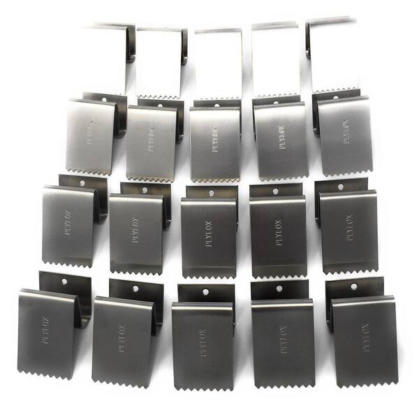 1 2 In Stainless Steel Clips Used For Plywood In Storm Protection 254 018 The Home Depot