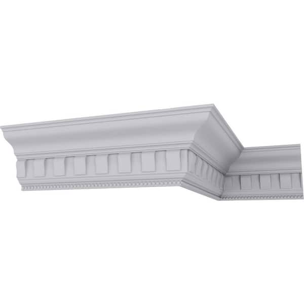Ekena Millwork SAMPLE - 5 in. x 12 in. x 7-1/4 in. Polyurethane Nouveau with Bead Crown Moulding