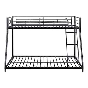 Beck Black Twin Over Full Bunk Bed with Full Metal Construction