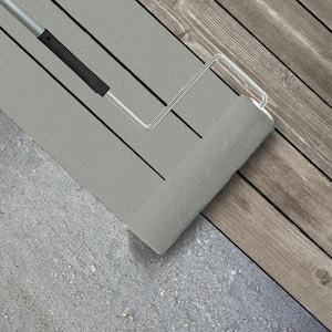 1 gal. #HDC-AC-21 Keystone Gray Textured Low-Lustre Enamel Interior/Exterior Porch and Patio Anti-Slip Floor Paint