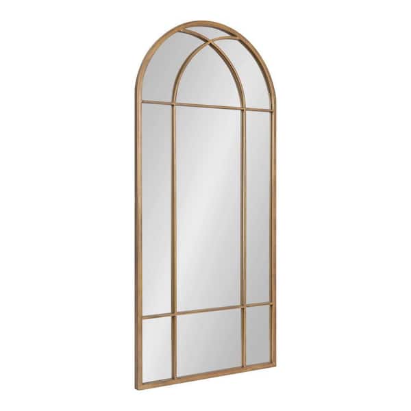 Kate and Laurel Dolbrook 40.00 in. H x 19.00 in. W Gold Arch Classic Framed Decorative Wall Mirror