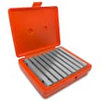 6 in. x 1/4 in. Precision-Ground Parallel Gauge Sets with Case (18-Piece)