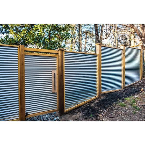 Gibraltar Building Products - 8 ft. Corrugated Galvanized Steel 31-Gauge Roof Panel