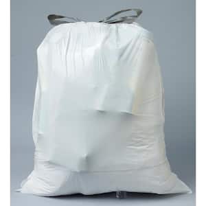 13 Gal. Flex White Drawstring Kitchen Trash Bags with 10% PCR (150-Count)